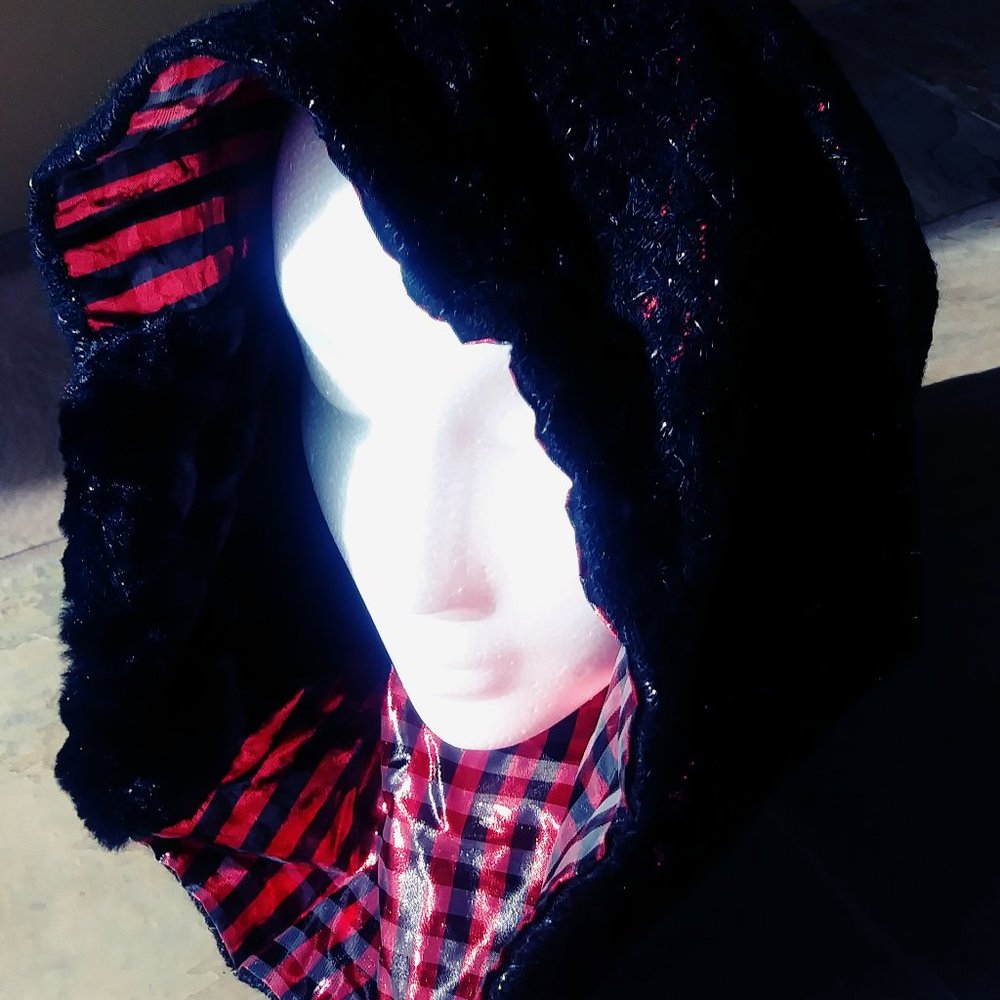 Handmade Reversible Metallic Neck & Face Muff